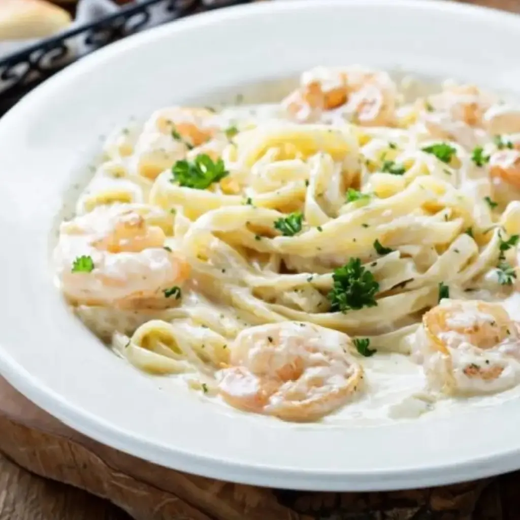 Garlic Prawn Spaghetti